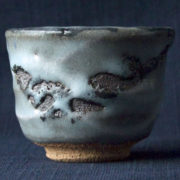 【ぐい呑み】薄青