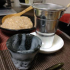 『鶏つくねの柚子鍋 』 料理とぐい呑み(82)